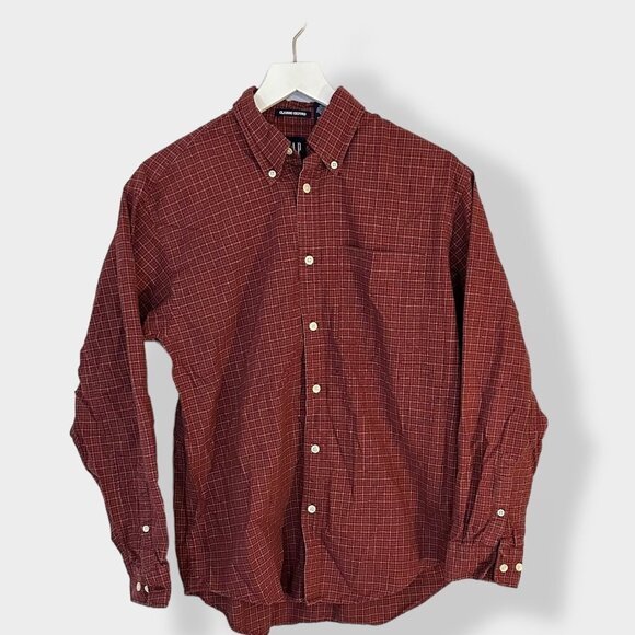 GAP Men's Red Classic Oxford Button Down XS - Picture 1 of 3